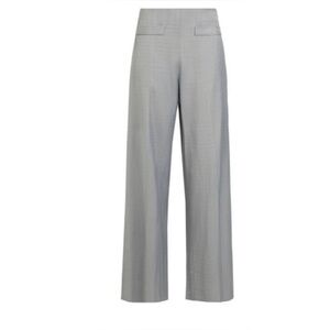 Sandro Light Gray Wide-Leg Pants